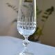 6 champagne flutes in Bohemian crystal Czechoslovakia
