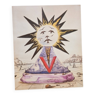 Affiche reproduction rare le roy soleil dali pour schiapparelli