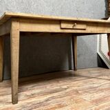 Louis XVI period desk in stripped wood circa 1800