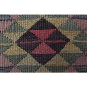 1970s Vintage Turkish Oushak Handmade Wool Cotton Pink Runner Rug 87x333