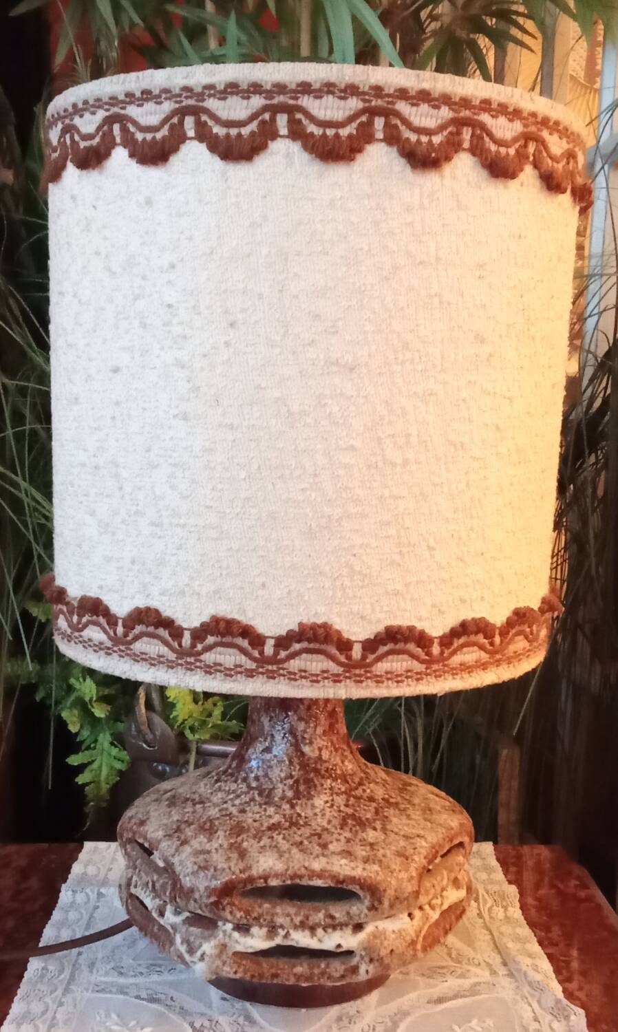 Stein Keramic West Germany Vintage Double Light Lamp