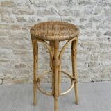 High, bar, rattan, braided seat