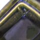 Small terrine in olive green glazed earthenware