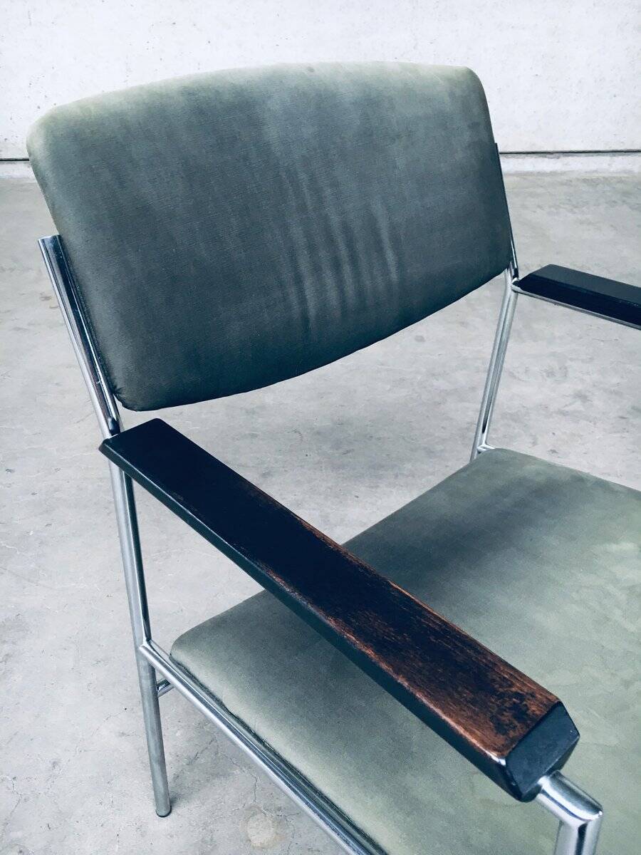 Mid-Century Modern Armchair by Gijs Van Der Sluis, Netherlands, 1960s