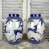 Pair of Art Deco style ceramic vases