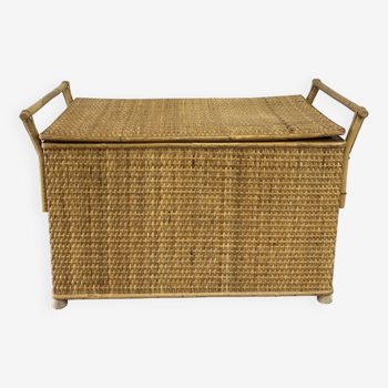 Vintage rattan chest