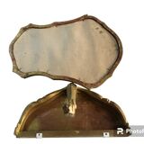 Miroir et console en bois doré