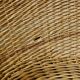 Large wicker basket armchair, Italy, 1970s