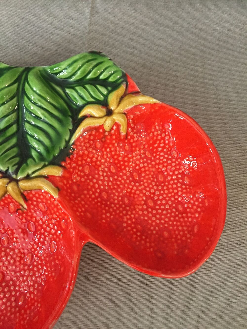 Vintage strawberry-shaped beggar or servant