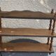 Shelf, 3 shelves, turned wood and vintage varnish