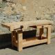 Superb old beech wood carpenter's workbench - Trade furniture - Console