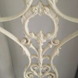 Antique cast iron coat rack on stand