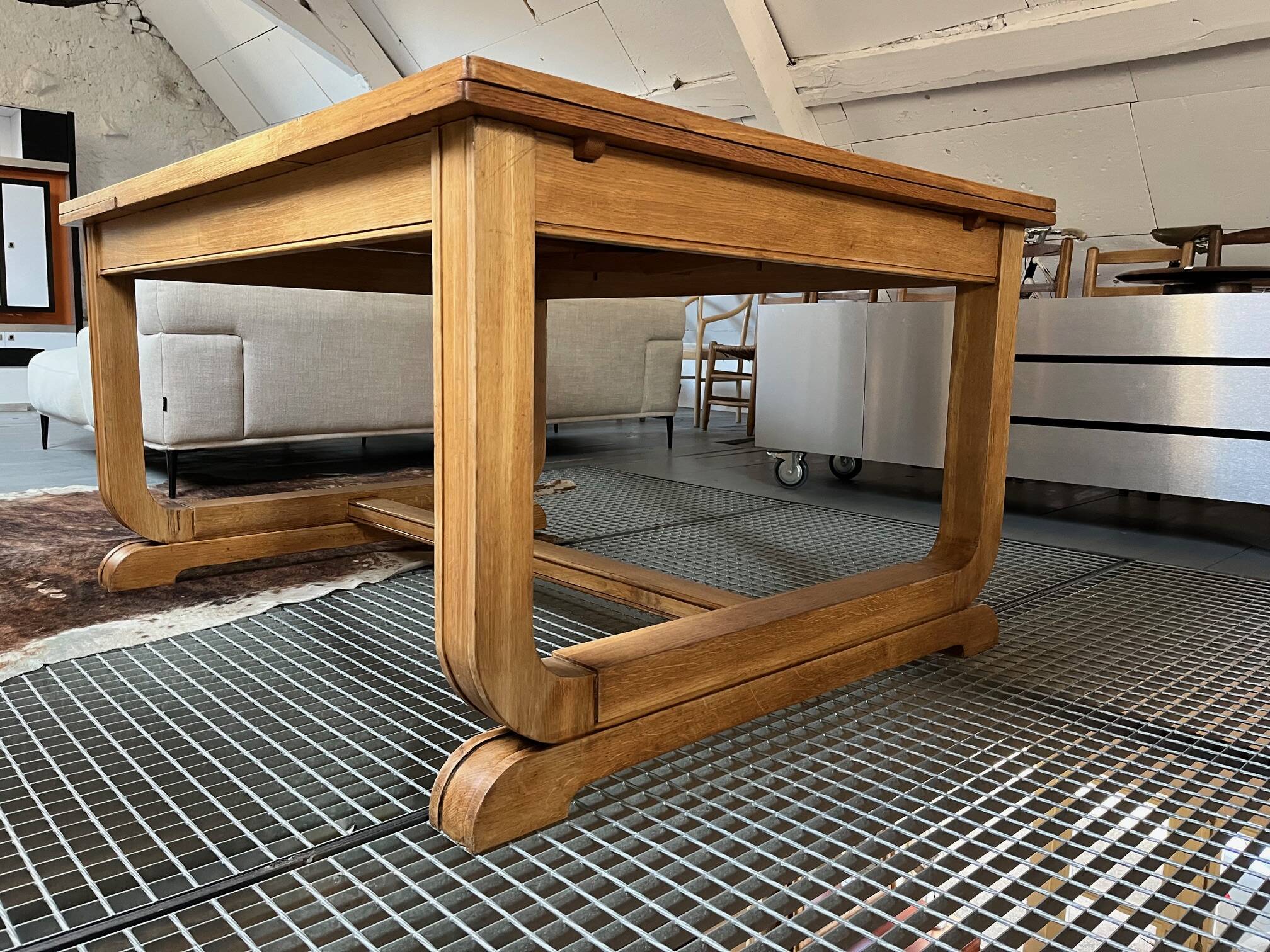 Table from the 1940s in light oak