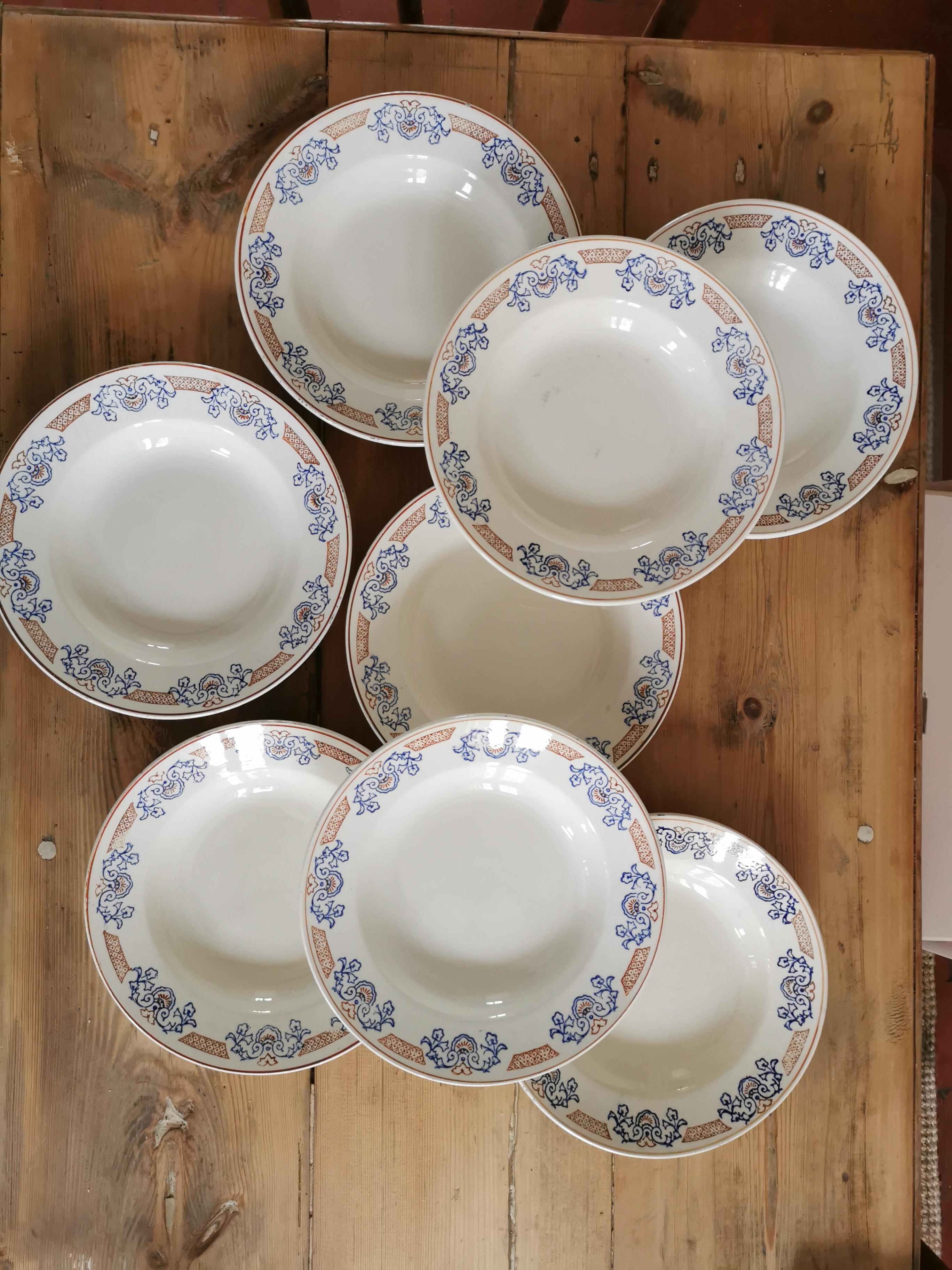Set de 8 assiette Longwy vintage