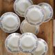Set de 8 assiette Longwy vintage