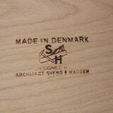 Scandinavian teak desk, Svend Aage Madsen, Sigurd Hanse, Sweden, 1950