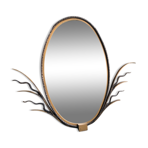 miroir art déco fer