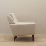 Cream armchair, Danish design, 1970s, production: Denmark
