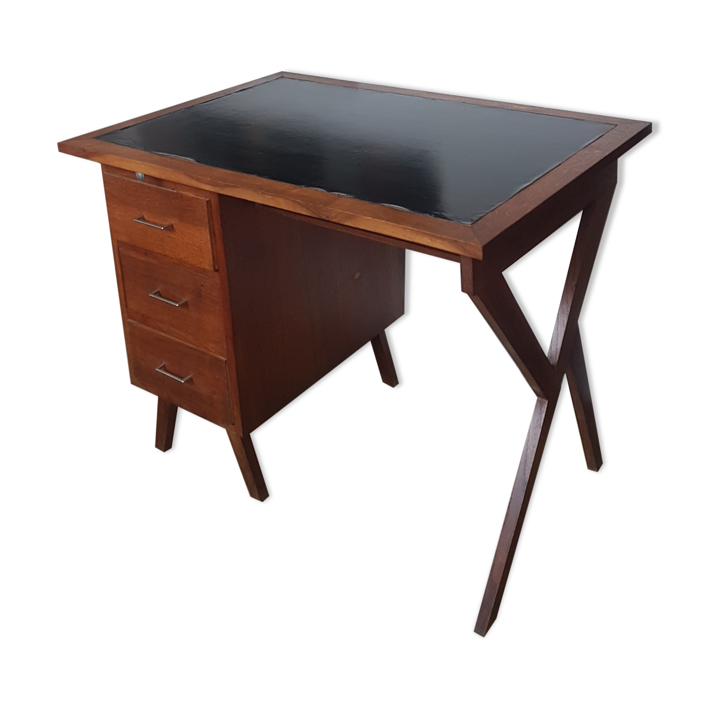 Bureau scandinave pieds compas
