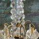 Chandelier with bronze and crystal grapevines