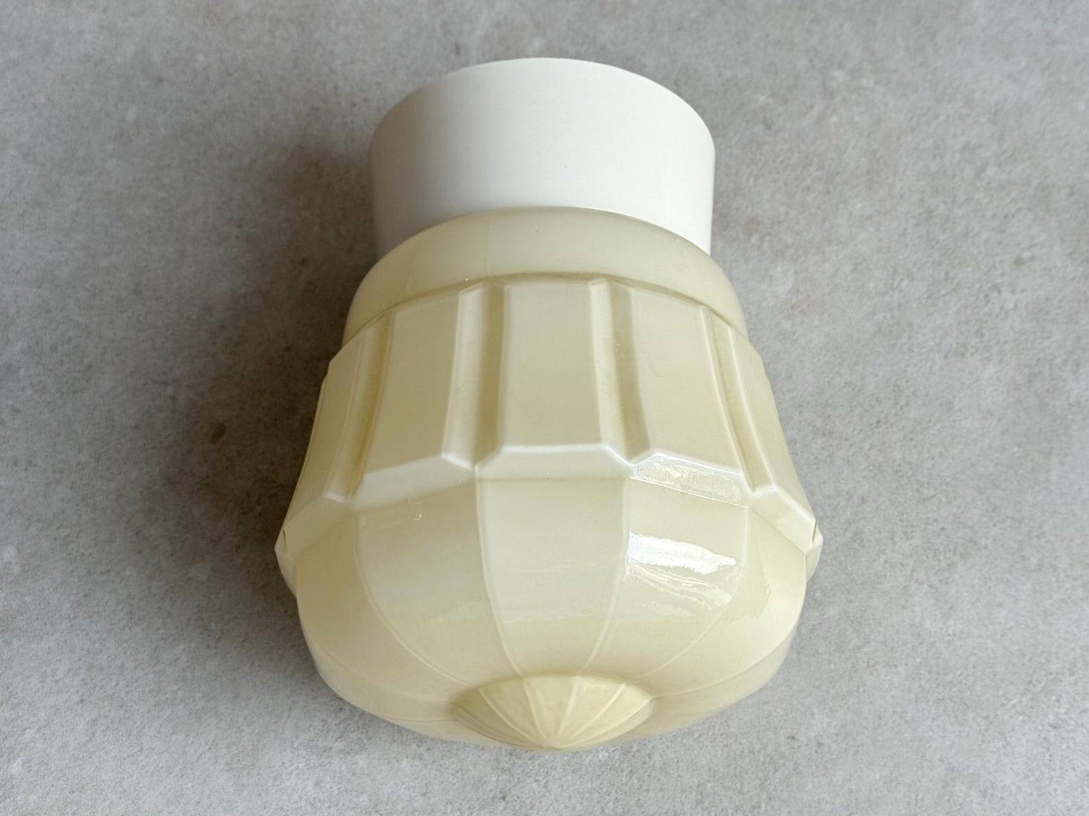 Art Deco pastel Thabur ceiling lamp, glass globe light