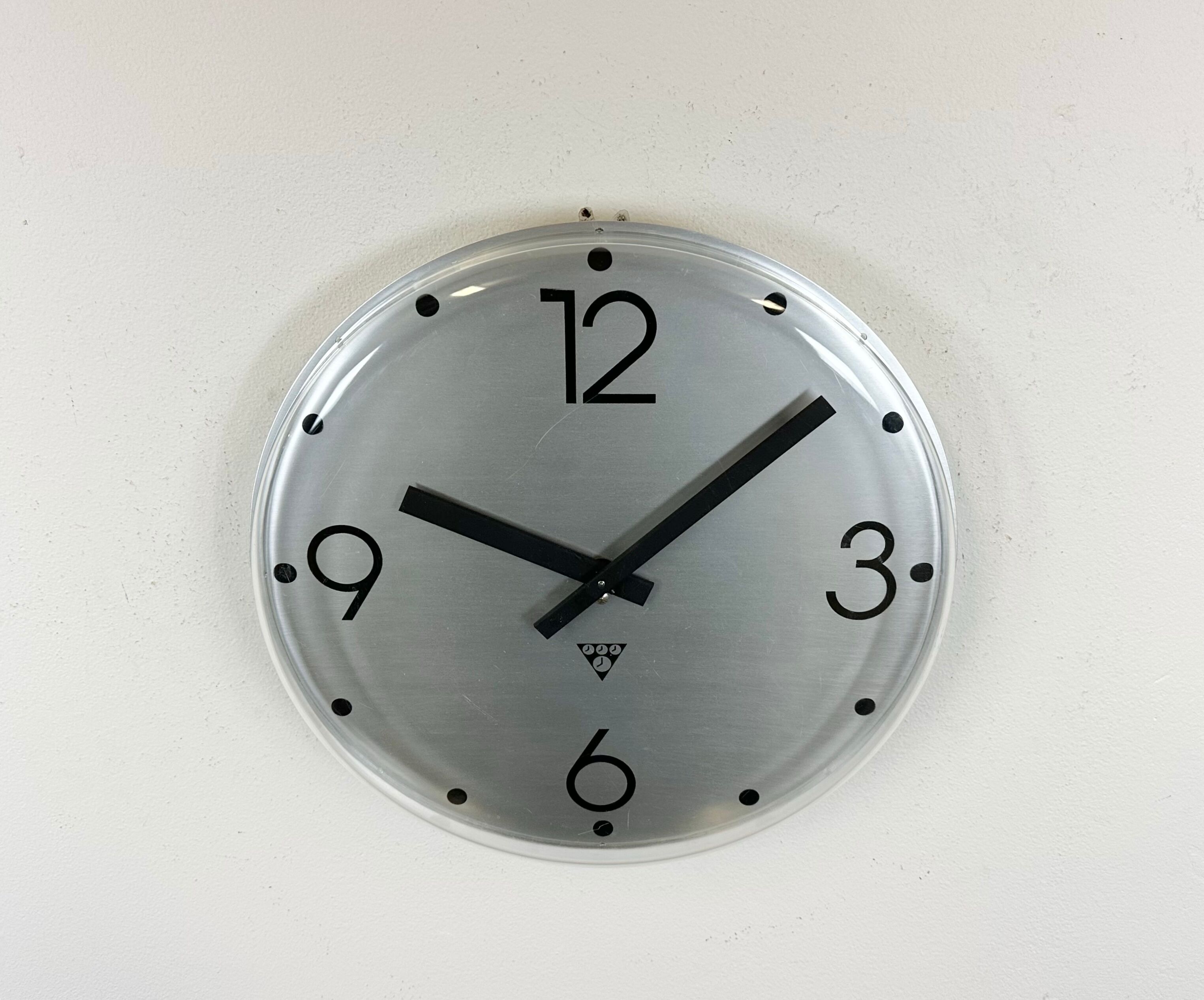 Vintage Office Wall Clock from Pragotron, 1980s