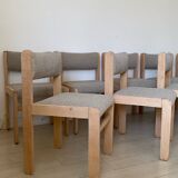 9 curly wool chairs