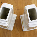 Pair of Art Deco flat vases