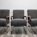 Tubular Armchairs by Anton Lorenz for Ton