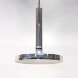 Vintage Space Age hanging pendant lamp in chrome by Erco, 1970s