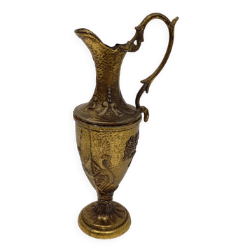 Decorative ewer in gilded metal Baroque style - 22 cm Antique vase