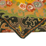 Handwoven Vintage Flatweave Black Kilim 208 cm x 330 cm - 23429