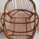 Fauteuils coquilles en rotin
