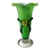Design Vase in Floral/Yellow Rose shape in relief, corolla-shaped neck. Murano style. High 25 cm