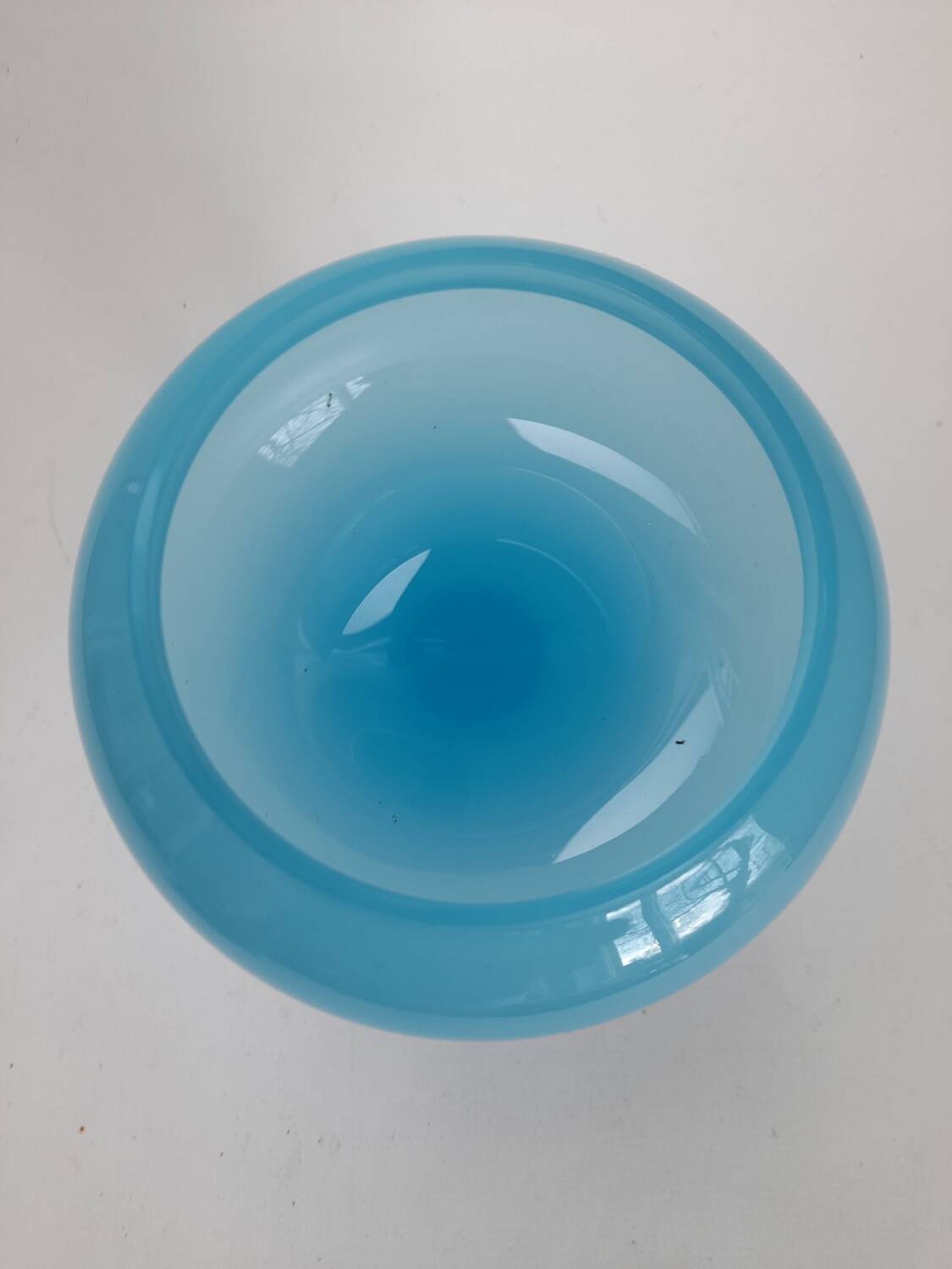 Pretty blue opaline sweet jar.