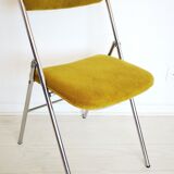 Chaise pliante chromé 70's