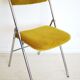 70s chrome folding chair
