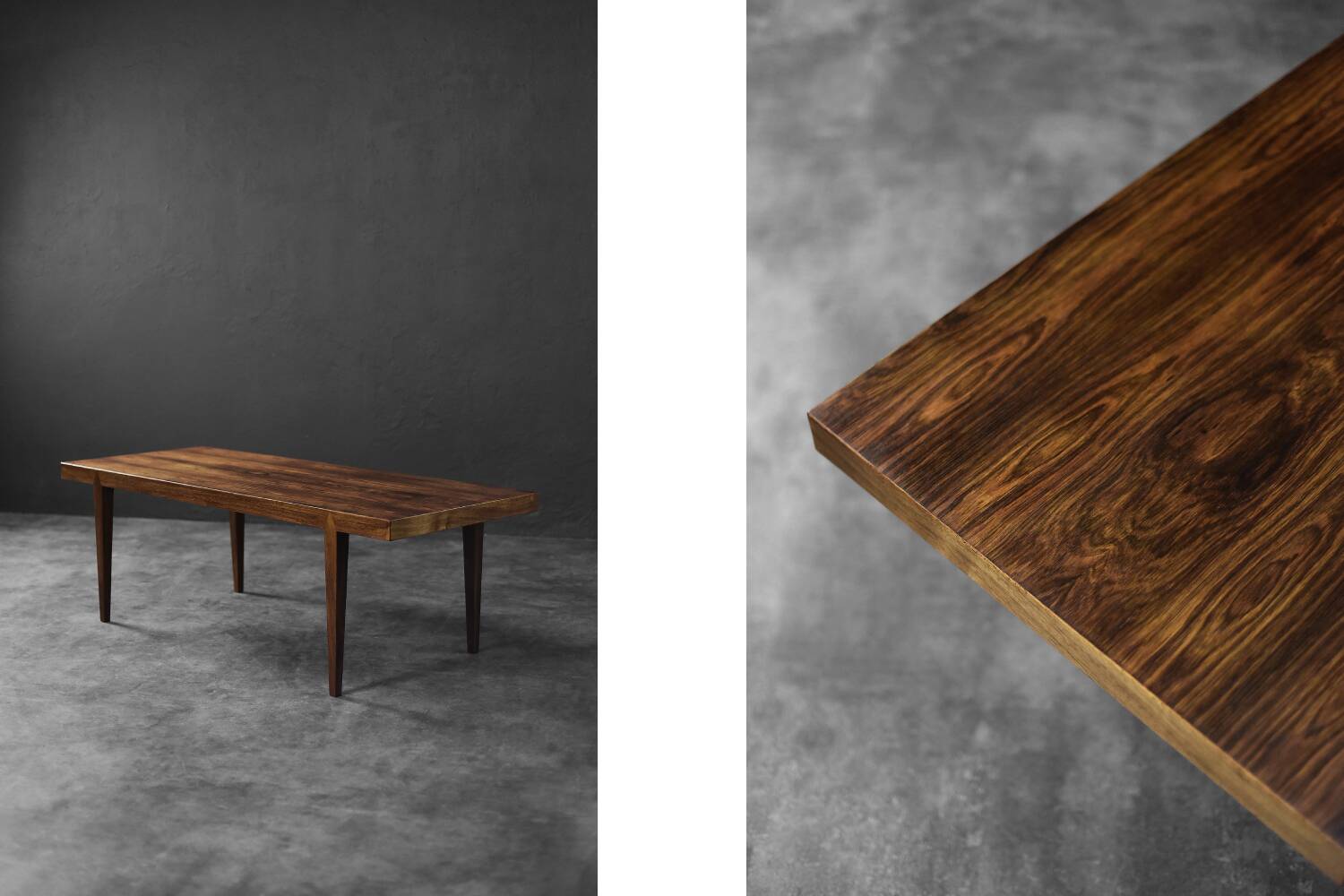 Vintage Mid-Century Danish Rosewood Coffee Table by Severin Hansen