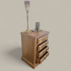 Meuble d'appoint en bois chêne et pin - Époque milieu XXÈME