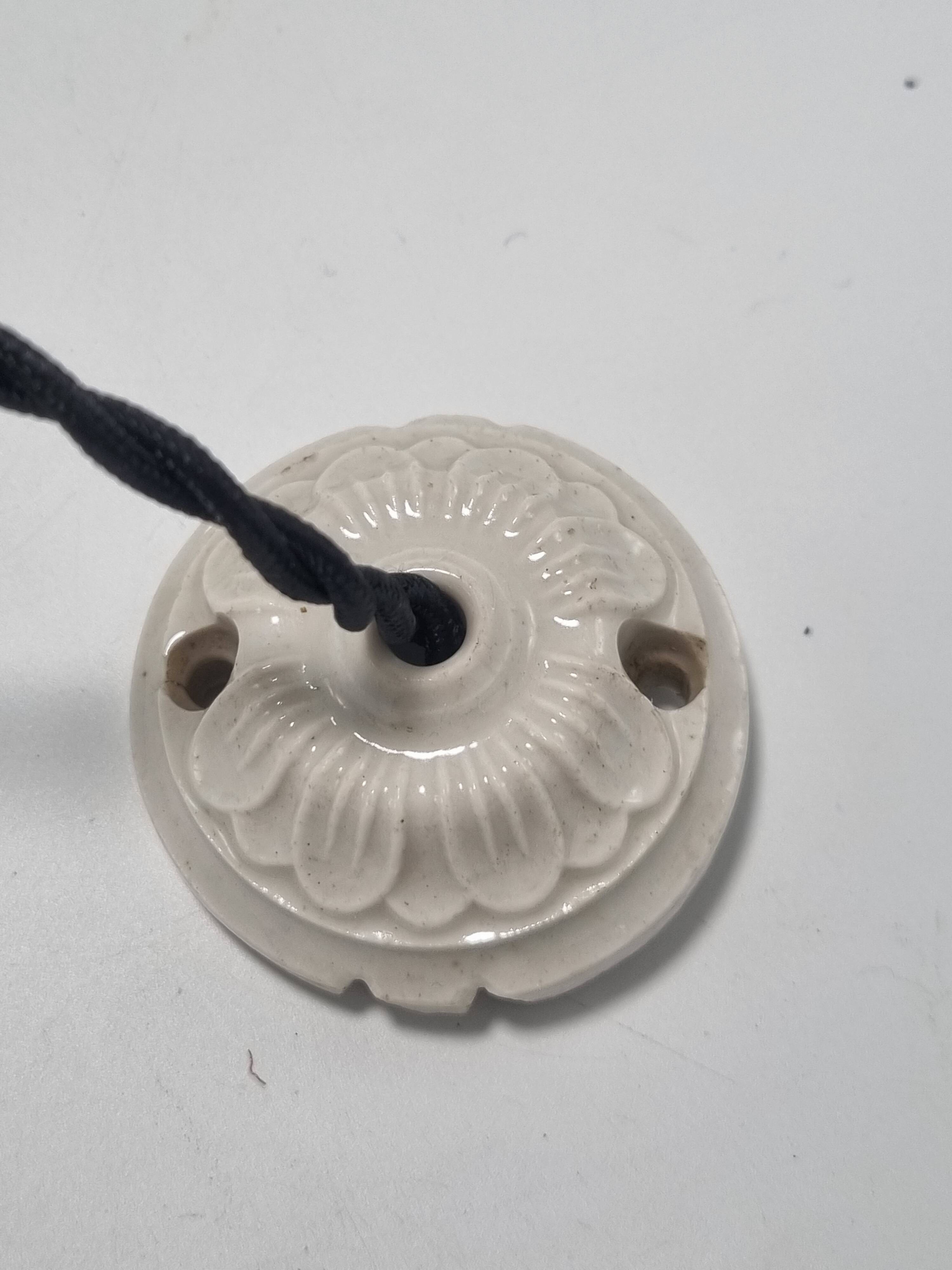 Opaline glass pendant light