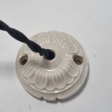 Opaline glass pendant light