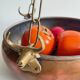Cache-pot suspendu aux 3 buffles vintage