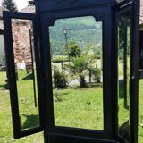 Dressmaker's cabinet with beveled triptych mirrors. (Mirror cabinet)