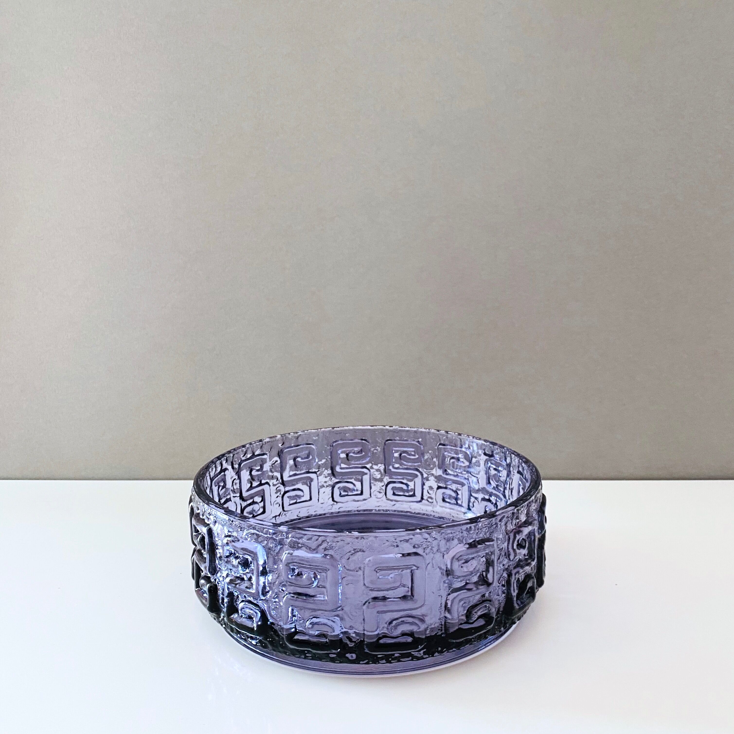 Glass bowl Taalari of Riihimäki glass Finland, scandinavian design