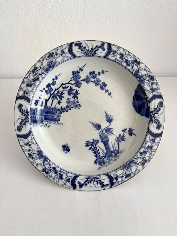 Compotier en terre de fer ''Japon'' Creil et Montereau fin 19eme