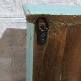 Turquoise showcase in Burmese teak