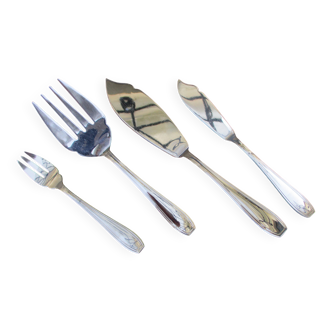 Fish cutlery box, stainless steel.