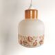 Vintage 70s opaline pendant lamp "Orangey white"