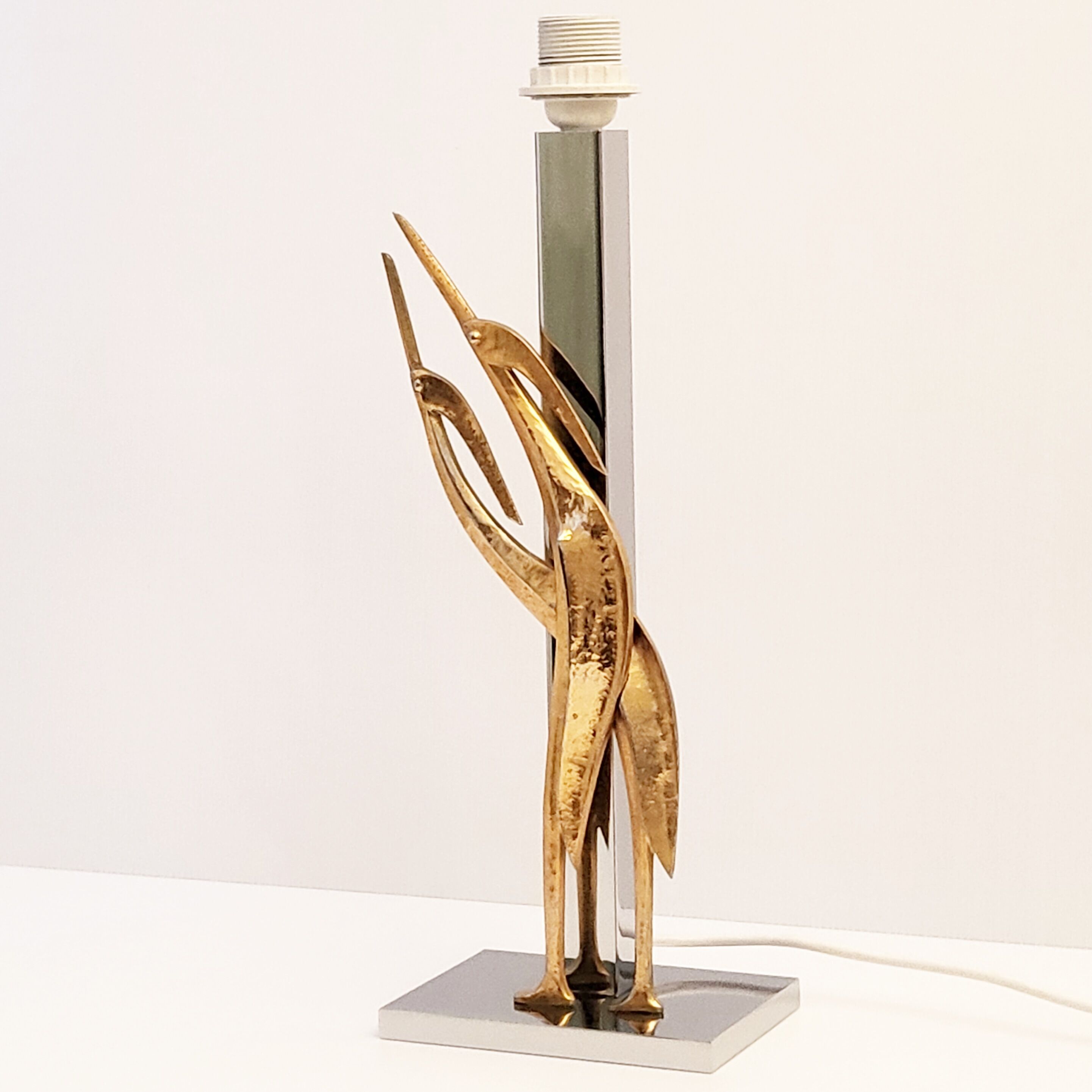 Vintage heron lamp 1970