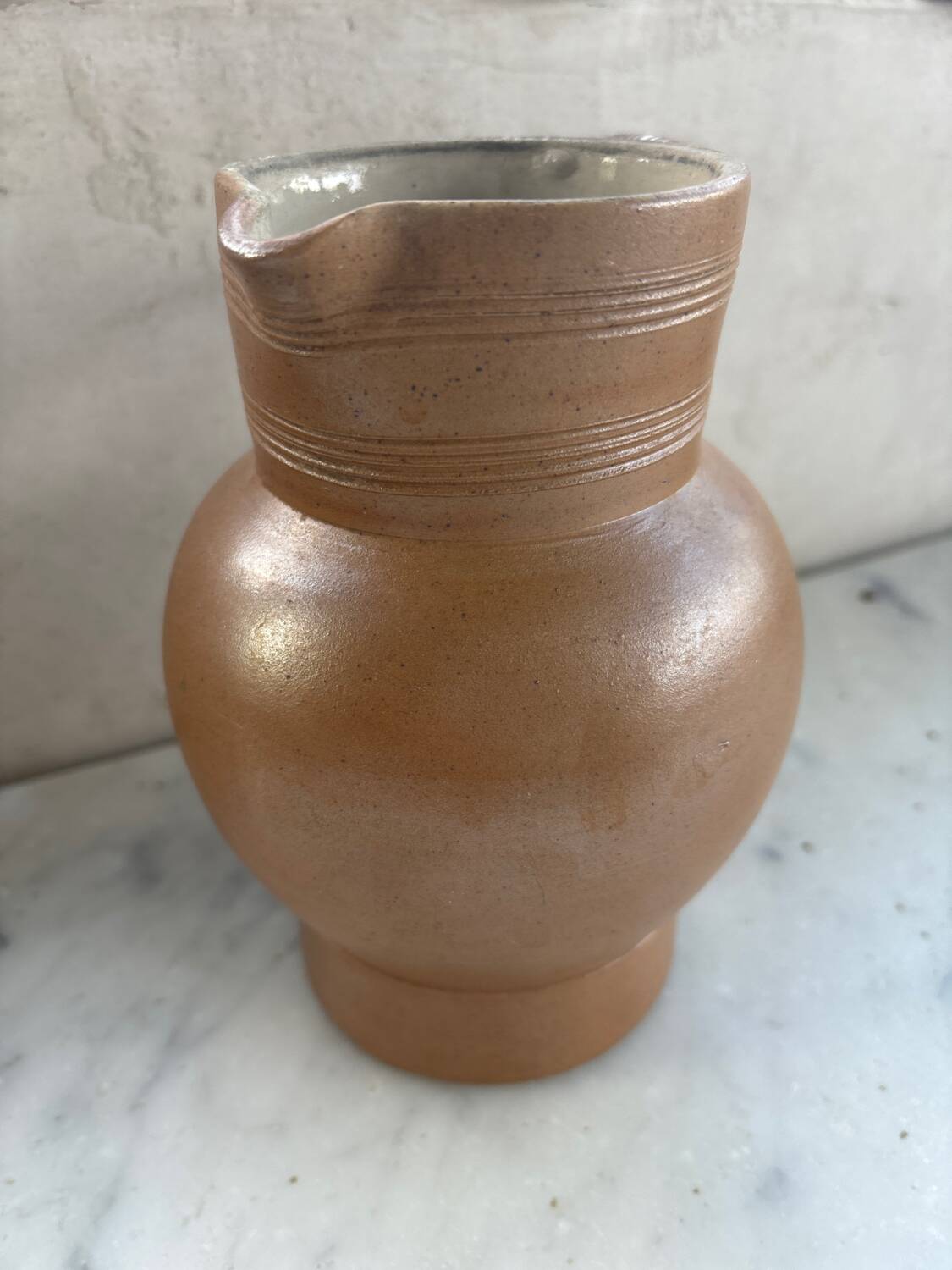 Vintage stoneware pitcher